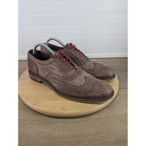 Allen Edmonds‎ Neumok Wingtip Oxford Dress Shoes Brown Leather Brogue Mens 9 B